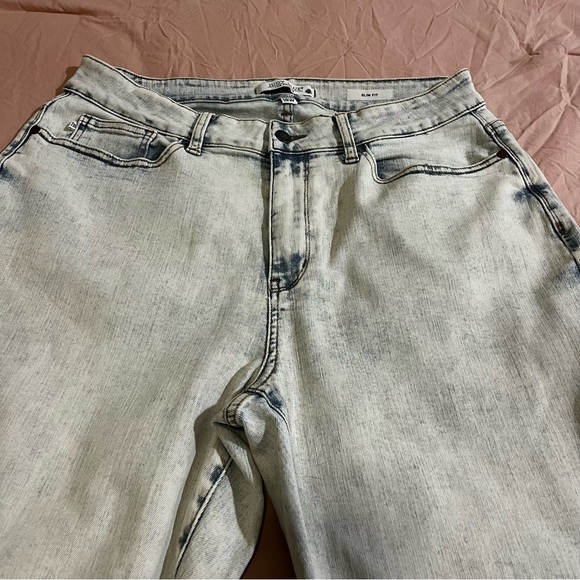 WOMENS JUDY BLUE HIGH WAIST SLIM FIT JEANS-ULTRA LIGHT BLUE Boho Stretch Sz 18W - Picture 6 of 10